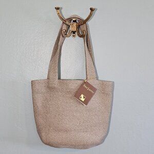 NWT ERIC JAVTIS New York Luxury Designer Vintage Tote Shoulder Bag